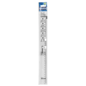 Linijka DONAU 30cm zawieszka transparentna-622671