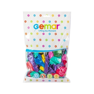 Balony GEMAR GM90 op.100 - metaliczne mix
