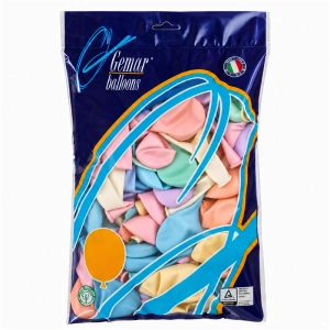 Balony GEMAR G90 10" op.100 - pastelowe mix kolorów