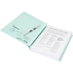 Segregator teczka skoroszytowa PLUS Corporation ZERO MAX A4 basic - pastel zielona-319781