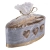 Lampion owal DONAU HOME Golden Heart 270x95mm grafitowy-319399