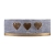 Lampion owal DONAU HOME Golden Heart 270x95mm grafitowy-319401