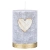 Świeca słupek DONAU HOME Golden Heart, 70x100mm, grafitowy