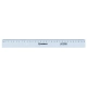 Linijka DONAU 30cm transparentna-618694