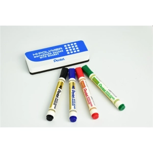 Marker PENTEL do tablic MW85W kpl.4szt. + gąbka-321288