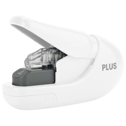 Zszywacz PLUS CORPORATION bezzszywkowy podręczny (do 5 kartek) SL-106AB - biały 31145