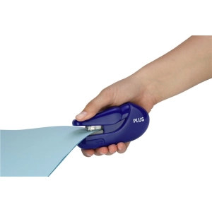 Zszywacz PLUS CORPORATION bezzszywkowy podręczny (do 5 kartek) SL-106AB - różowy 31148-322247