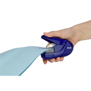 Zszywacz PLUS CORPORATION bezzszywkowy podręczny (do 5 kartek) SL-106AB - różowy 31148-322248