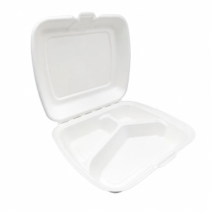 Pojemnik obiadowy LOVE NATURE MENU BOX 230x205 trzcina cukrowa op.50 - 3 komorowy 29945