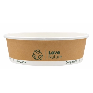 Miska papierowa LOVE NATURE 500ml. op.50 - sałatkowa