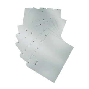 Przekładki HAN Kartei, PP, A5, do kartoteki, A-Z, 25 kart, szare-351133