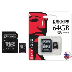 Pamięć MicroSD KINGSTON 64GB MicroSDHC CL10 SDC10G264GB-406316