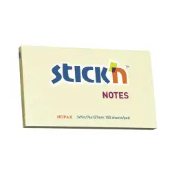 Karteczki samop. STICK'N 127x76 - pastel żółty 21009-427446