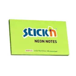 Karteczki samop. STICK'N 127x76mm 100k. Neon - zielony-427450