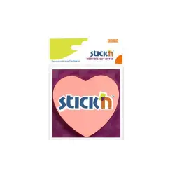 Karteczki samop. STICK'N 76x76 - różowe serce 21448-427479