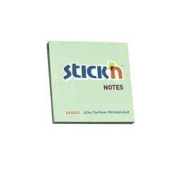 Karteczki samop. STICK'N 76x76 - zielony pastel 21150-427485