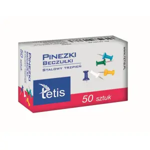 Pinezki TETIS beczułki kolor (50szt) GP100-AB-427807