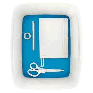Pojemnik LEITZ MyBOX duży z pokryw. - biało / niebieski 52161036-427884