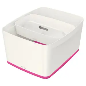 Pojemnik LEITZ MyBOX duży z pokryw. - biało / różowy 52161023-427890