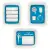 Pojemnik LEITZ MyBOX duży z pokryw. - biało / niebieski 52161036-427885