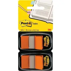 Zakładki indeksujące POST-IT 680-O2EU PP 25x43mm 2x50 kart. pomarańczowy-452600