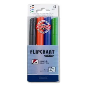 Marker KOH-I-NOOR FLIPCHART 1406 kpl.4 kolory ścięte 771406JD03PK-471072