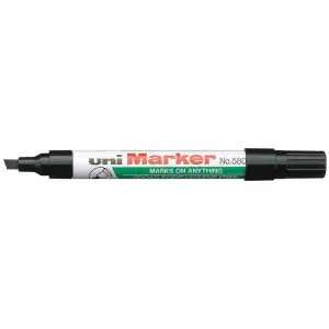 Marker UNI perm. NO-580 ścięty czarny-488375