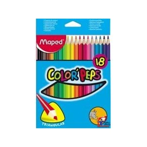 Kredki MAPED trójkątne COLORPEPS JUMBO 18kolorów 834012-542705