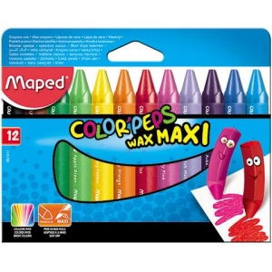 Kredki MAPED COLORPEPS świecowe JUMBO 12 kolorów 861311 -542718