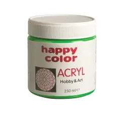 Farba akrylowa HAPPY COLOR 250ml słoik - j.zielona 51-543112