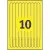 Identyfikator opaska na nadgarstek AVERY ZWECKFORM 265x18mm A4 (10) L4001-10 żółte ZF nadruk-581775