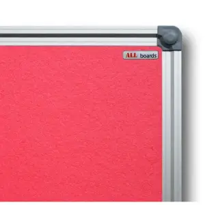 Tablica tekstylna ALL-B kolorowa - czerwona 60x40cm-601034