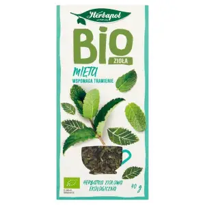Herbata liściasta HERBAPOL BIO - mięta 40g.-611203