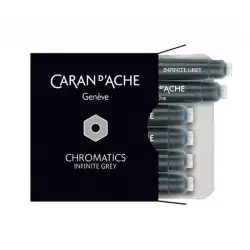 Naboje CARAN D'ACHE Chromatics Infinite Gray 6szt. szare-612647