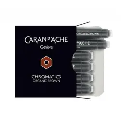 Naboje CARAN D'ACHE Chromatics Organic Brown 6szt. brązowe-612650