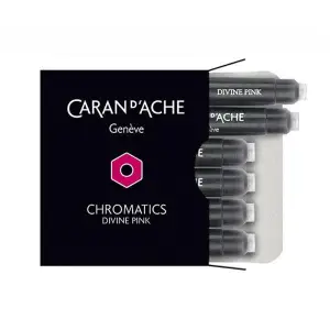 Naboje CARAN D'ACHE Chromatics Divine Pink 6szt. różowe-612652