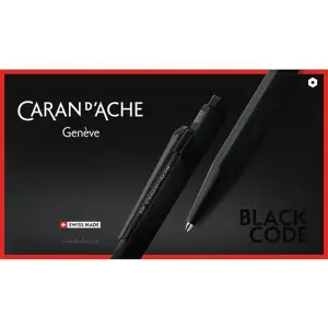 Długopis CARAN D'ACHE 849 Black Code M w pudełku czarny-612660