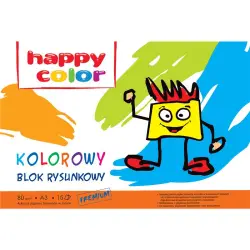 Blok rysunkowy HAPPY COLOR kolor A3 15ark. HA 3708 3040-09-613141