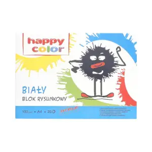 Blok rysunkowy HAPPY COLOR biały A4 20ark. HA 3710 2030-0-613140