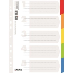 Przekładki OFFICE PRODUCTS 5 kolorów -614711