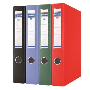 Segregator DONAU Ringi A4/4RD/30 PP - czarny-614465