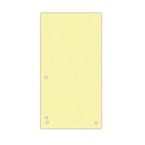Przekładki DONAU kartonowe 1/3 A4 op.100  - żółte-614811