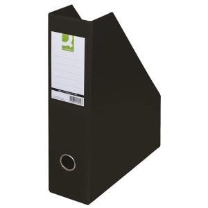 Pojemnik na dok. Q-CONNECT A4 75mm - czarny-616081