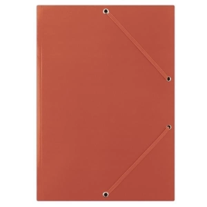 Teczka z gumką DONAU karton A4 400g 3-skrz. czerwona-616701