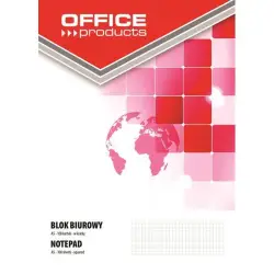 Blok biurowy OFFICE PRODUCTS A5 w kratkę 100 kart. 70gsm-617126