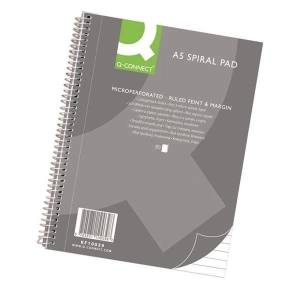 Kołonotatnik Q-CONNECT A5 w linię 80 kart. 70gsm perforacja-617112