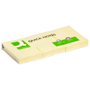Karteczki samop. Q-CONNECT 38x51mm op.3szt. żółty-617179