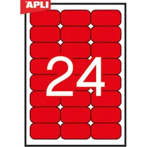 Etykiety APLI kolor 70x37 (24) op.20 czer AP1593-617862