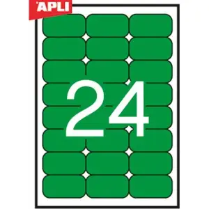 Etykiety APLI kolor 70x37 (24) op.20 ziel AP1594-617867