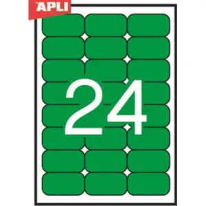 Etykiety APLI kolor 70x37 (24) op.20 ziel AP1594-617868